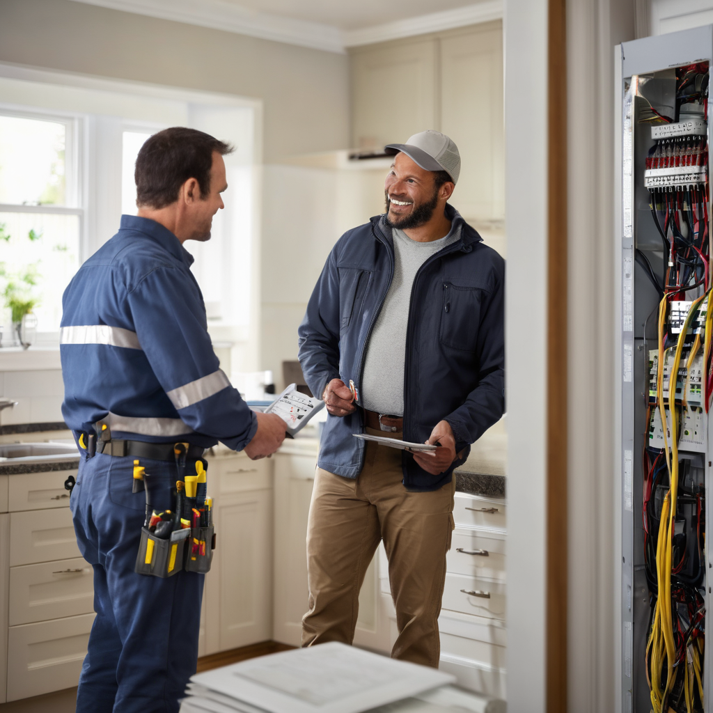 Residential electrical panel showing trusted certified installation work with proper safety measures and professional organization